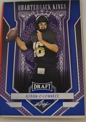 2023 Leaf Draft Quarterback Kings #87 Aidan O'Connell — front