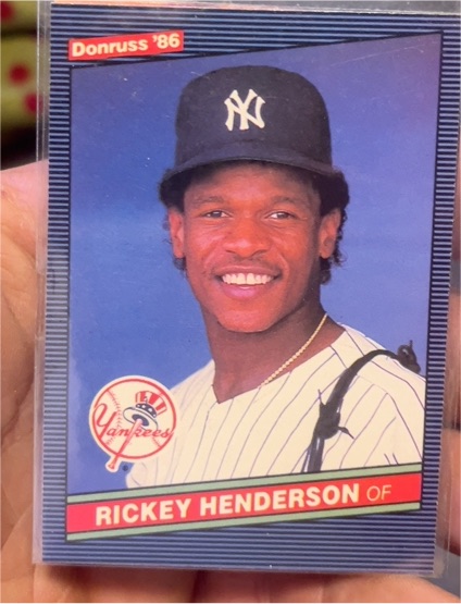 1986 Donruss #51 Rickey Henderson — front