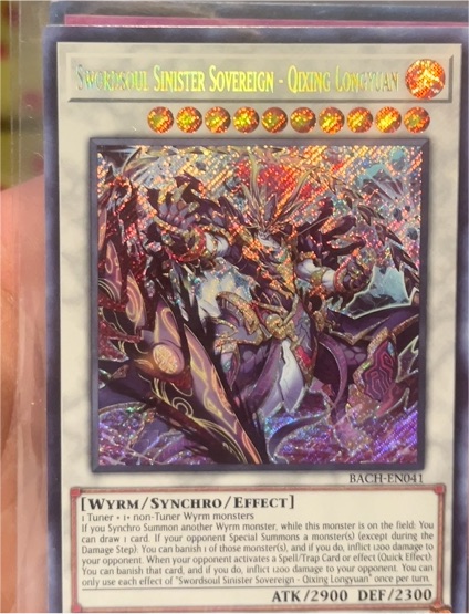 2022 Yu-Gi-Oh! BACH-EN041 Swordsoul Sinister Sovereign - Qixing Longyuan — front