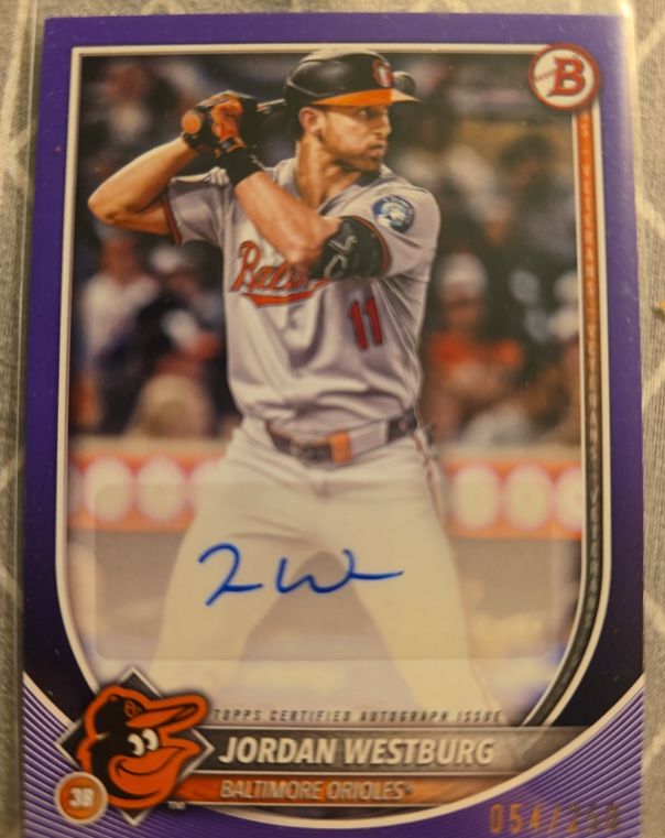 2025 Bowman #38 Jordan Westburg — front