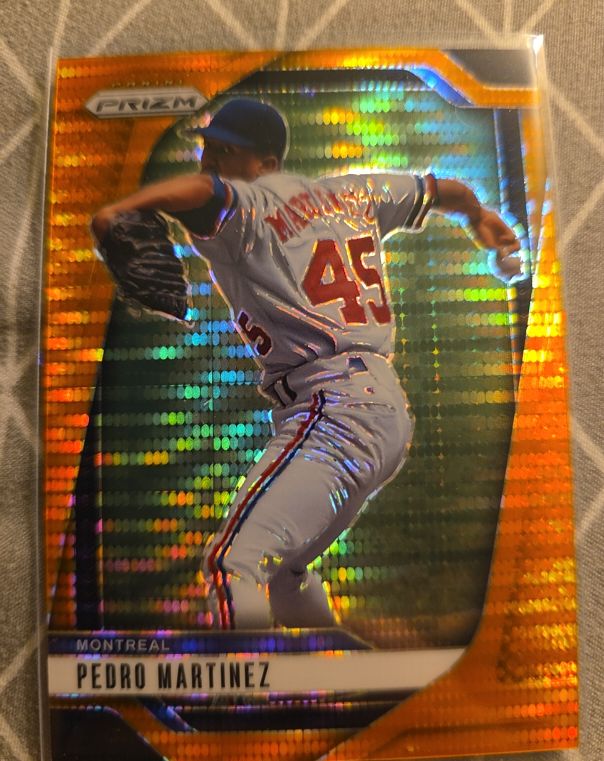 2025 Panini Prizm Pedro Martinez Orange Pulsar #unknown — front