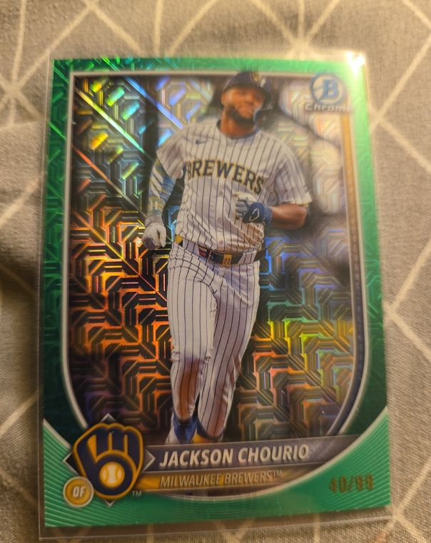 2025 Bowman Chrome #40 Jackson Chourio — front