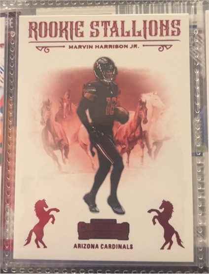 2024 Panini Contenders Rookie Stallions #5 Marvin Harrison Jr. — front
