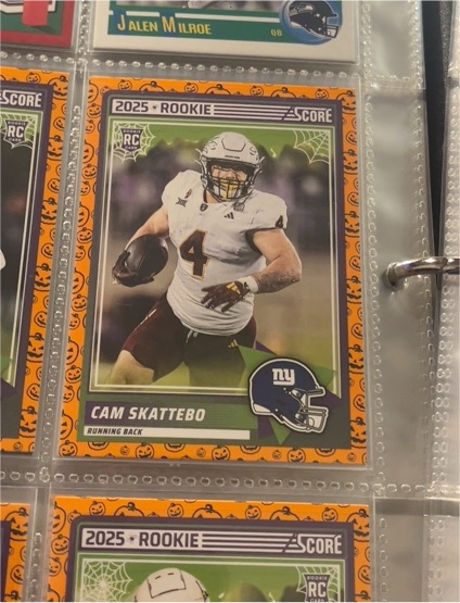 2025 Panini Score #1 Cam Skattebo — front