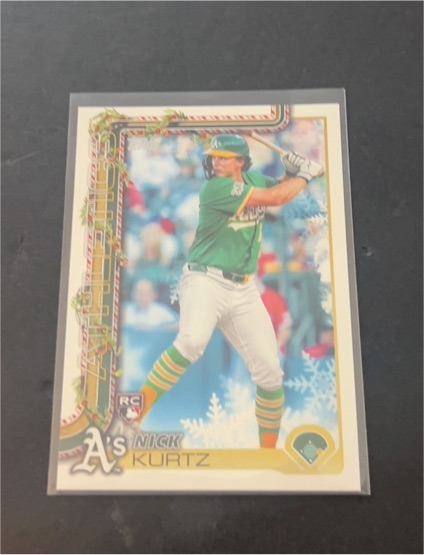 2025 Topps Holiday #H40 Nick Kurtz — front