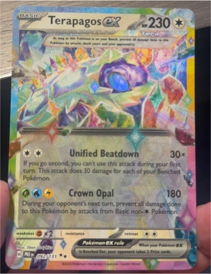 2023 Pokémon SV: Prismatic Evolutions #092 Terapagos ex — front
