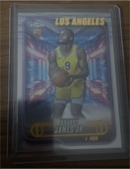 2024-25 Topps Chrome #149 Bronny James Jr. — front