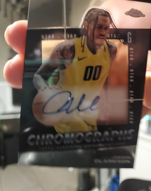2023-24 Topps Chrome #C-JC Jordan Clarkson Chromographs Autograph — front