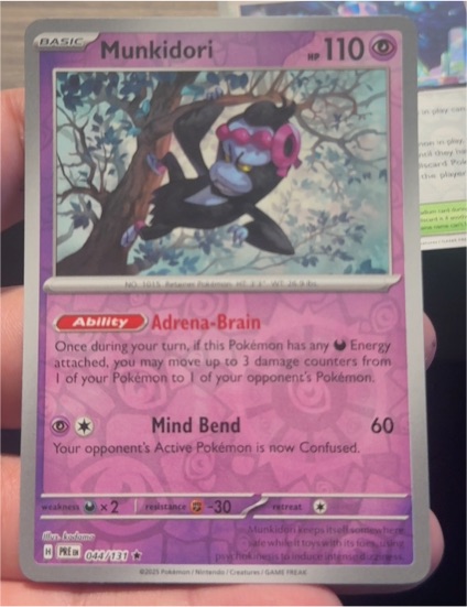 2025 Pokémon SV: Prismatic Evolutions #044 Munkidori — front