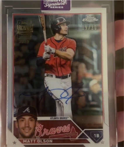 2023 Topps Chrome #163 Matt Olson — front