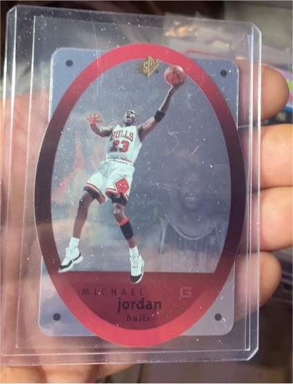 1996 Upper Deck SPx #8 Michael Jordan Die-Cut Hologram — front