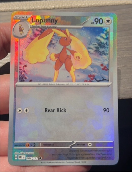 2025 Pokémon SV Prismatic Evolutions #084 Lopunny — front