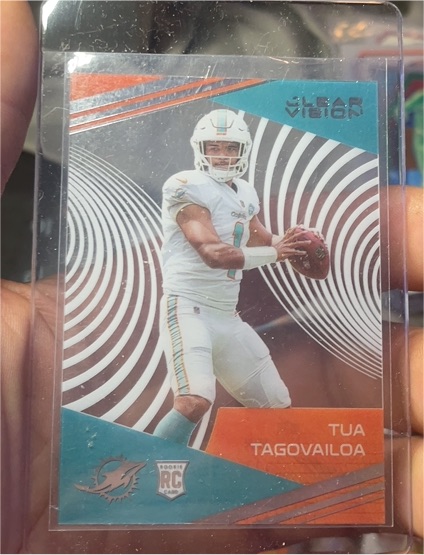 2020 Panini Chronicles #CV-2 Tua Tagovailoa Clear Vision Rookies — front