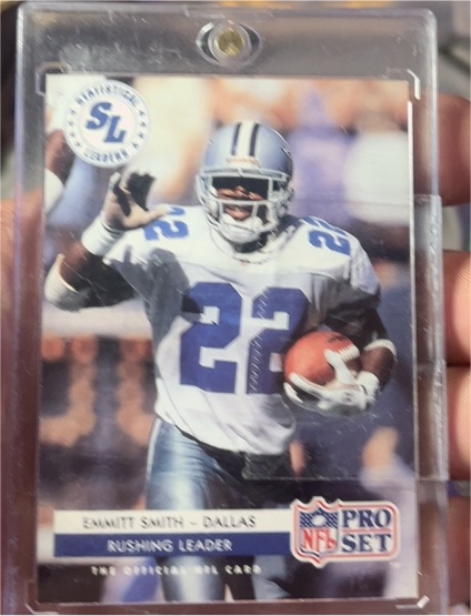 1992 Pro Set #7 Emmitt Smith Dallas Cowboys — front