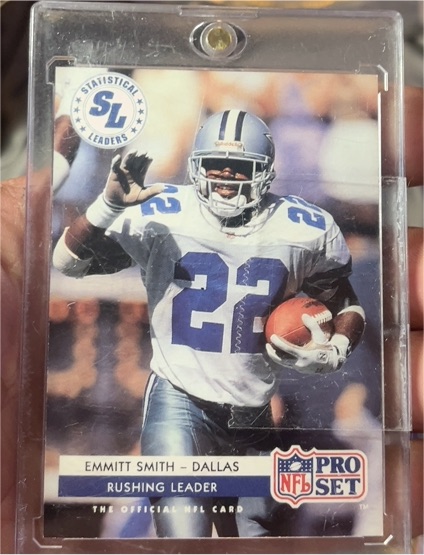 1992 Pro Set #7 Emmitt Smith Dallas Cowboys — front