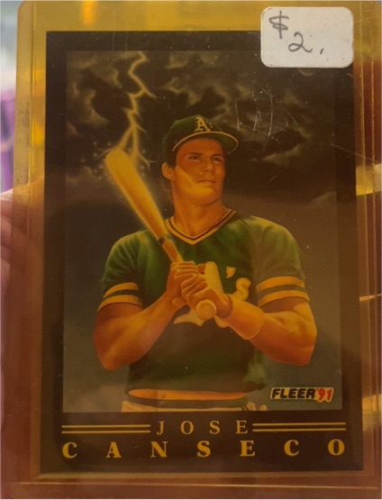 1991 Fleer Pro-Visions #6 Jose Canseco — front