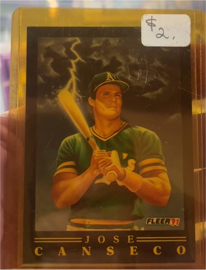 1991 Fleer Pro Visions #6 Jose Canseco — front