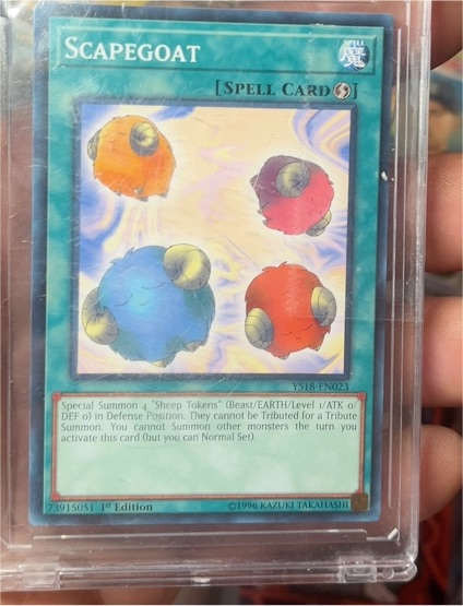 Yu-Gi-Oh! YS18-EN023 Scapegoat — front