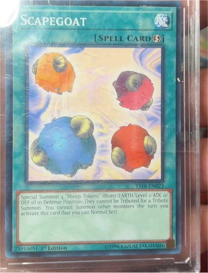 Yu-Gi-Oh! YS18-EN023 Scapegoat — front