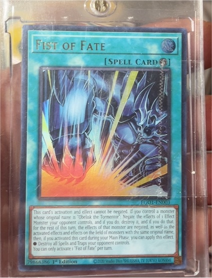 2020 Yu-Gi-Oh! EGO1-EN003 Fist of Fate — front