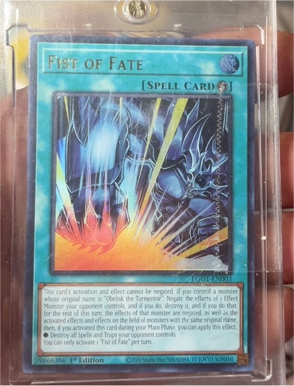 2020 Yu-Gi-Oh! EGO1-EN003 Fist of Fate — front