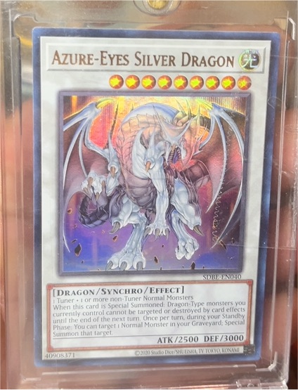 2020 Yu-Gi-Oh! Saga of Blue-Eyes White Dragon #SDBE-EN040 Azure-Eyes Silver Dragon — front