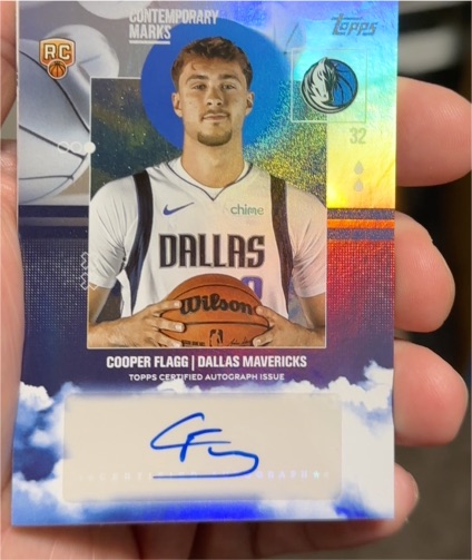 2025-26 Topps Contemporary Marks #CM-CF Cooper Flagg — front