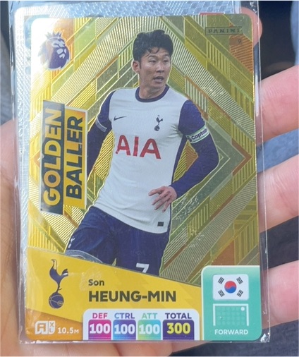 2025 Panini Adrenalyn XL Premier League #9 Son Heung-Min Golden Baller — front