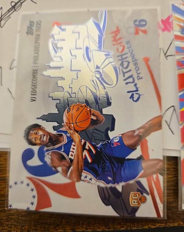 2025-26 Topps Clutch City Prospects #CC-1 VJ Edgecombe — front