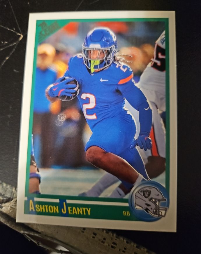 2025 Panini Score Anniversary Rookie #1 Ashton Jeanty — front