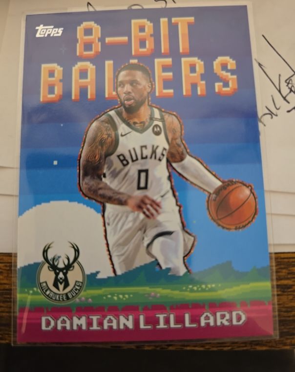 2025-26 Topps Basketball #8B-8 Damian Lillard 8-Bit Ballers — front