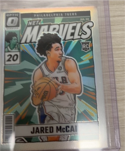 2024-25 Panini Donruss Optic #23 Jared McCain Net Marvels Rookie — front
