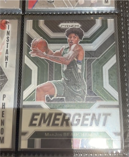 2022-23 Panini Prizm #3 MarJon Beauchamp Emergent Rookie Card — front