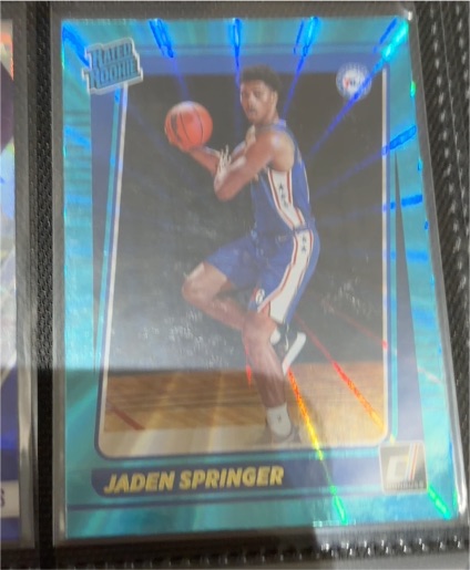 2021-22 Donruss Rated Rookie #220 Jaden Springer — front