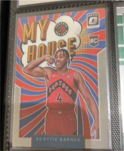 2021-22 Panini Donruss Optic #19 Scottie Barnes My House Rookie — front