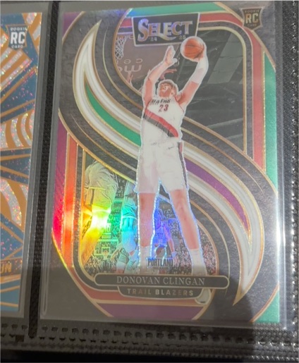2024-25 Panini Select #199 Donovan Clingan — front