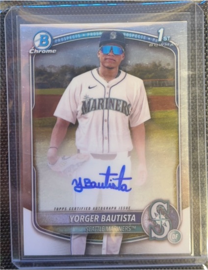 2025 Bowman Chrome #CPA-YB Yorger Bautista 1st Bowman Chrome Auto — front