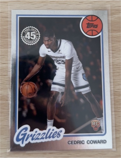 2025-26 Topps Basketball 45th Anniversary #80BK-58 Cedric Coward — front