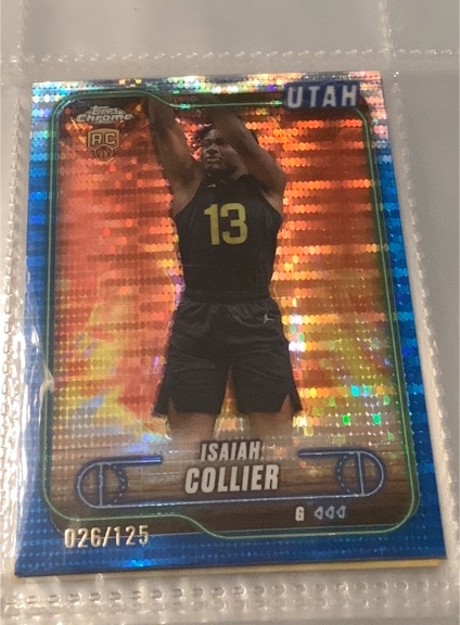 2024-25 Topps Chrome #112 Isaiah Collier — front