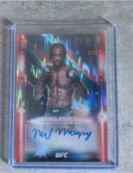 2025 Topps Midnight UFC Glimmer Graphs #GRG-NM Neil Magny — front