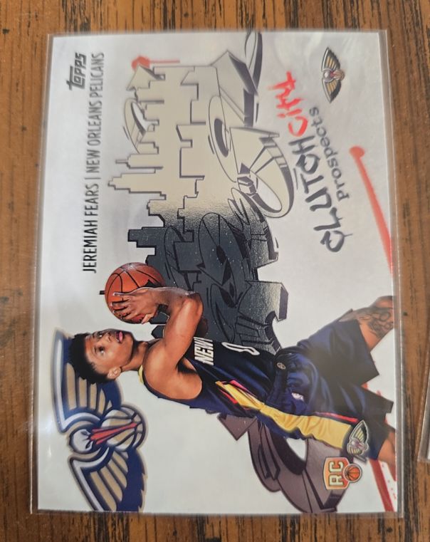 2025-26 Topps #CC-7 Jeremiah Fears Clutch City — front