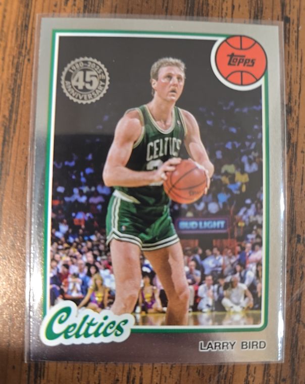 2025-26 Topps #80BK-1 Larry Bird 1980-81 Topps Basketball Boston Celtics — front