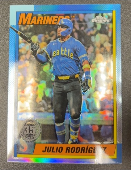 2025 Topps Chrome 35th Anniversary Julio Rodriguez — front