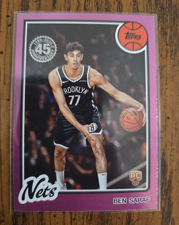 2025-26 Topps Basketball #80BK-72 Ben Saraf — front