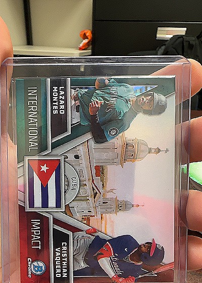 2024 Bowman Chrome International Impact #II-14 Lazaro Montes / Cristhian Vaquero — front