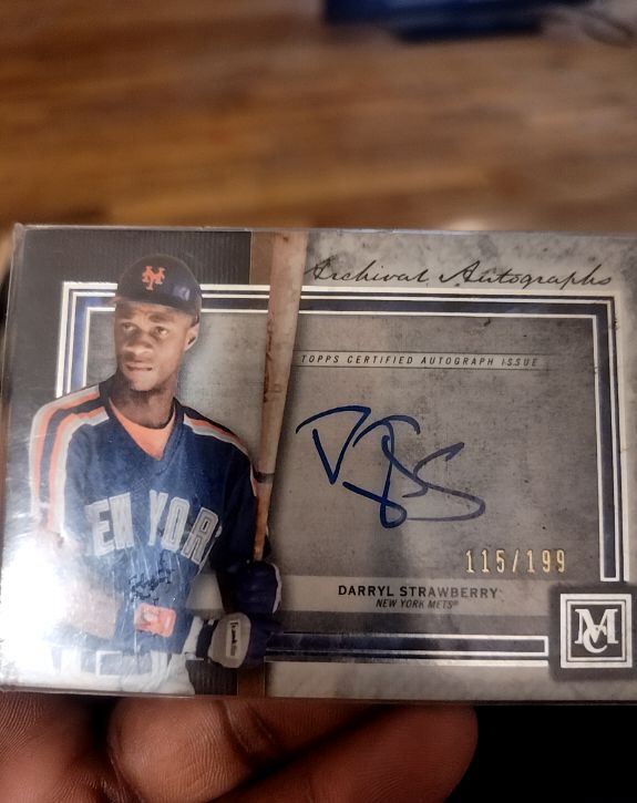2020 Topps Museum Collection Archival Autographs #AA-DS Darryl Strawberry — front
