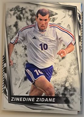 2024 Leaf Soccer #9 Zinedine Zidane — front