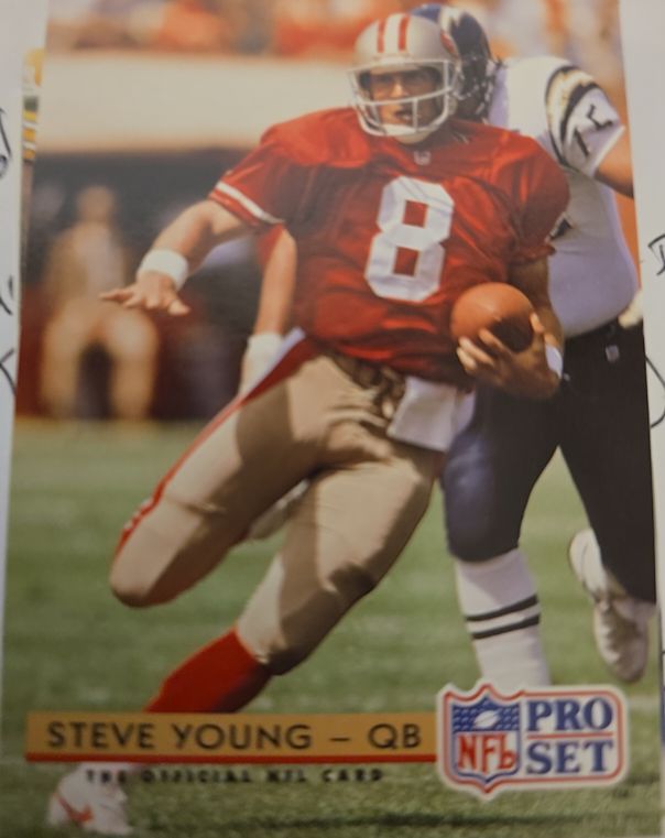 1992 Pro Set #323 Steve Young — front