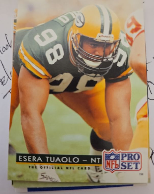 1992 Pro Set #178 Esera Tuaolo — front