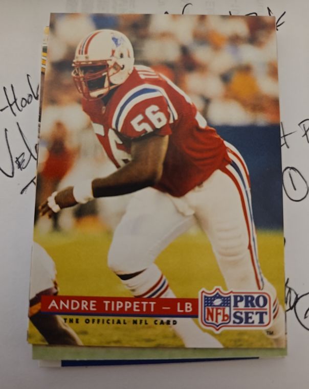 1992 Pro Set #250 Andre Tippett — front